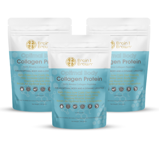 3 x Optimal Body Collagen Protein - Brain and Brawn