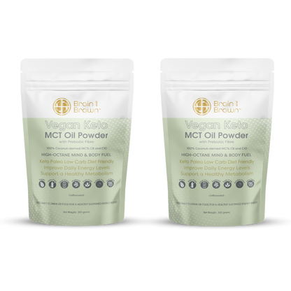 2 x Vegan Keto MCT Oil Powder with Prebiotic Fibre