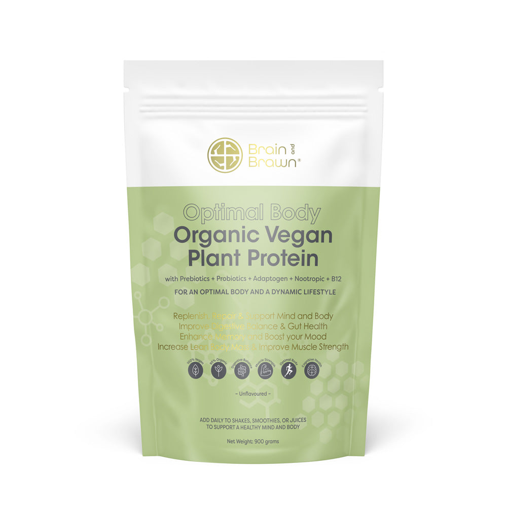 Organic Vegan Plant Protein + Prebiotics + Probiotics