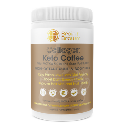 Collagen Keto Coffee - with  MCT C8 & C10 and Grass-Fed Butter