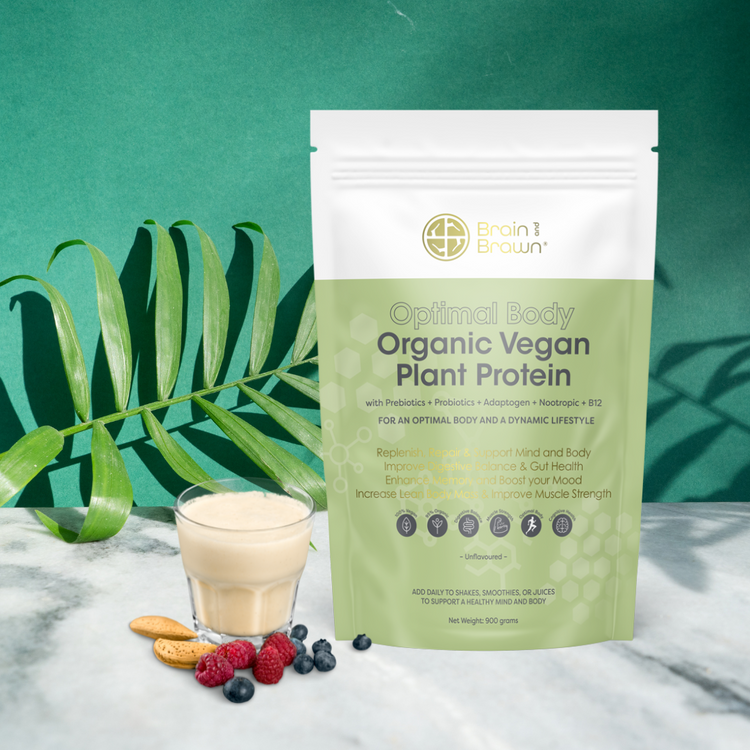 Organic Vegan Plant Protein with Prebiotics & Probiotics