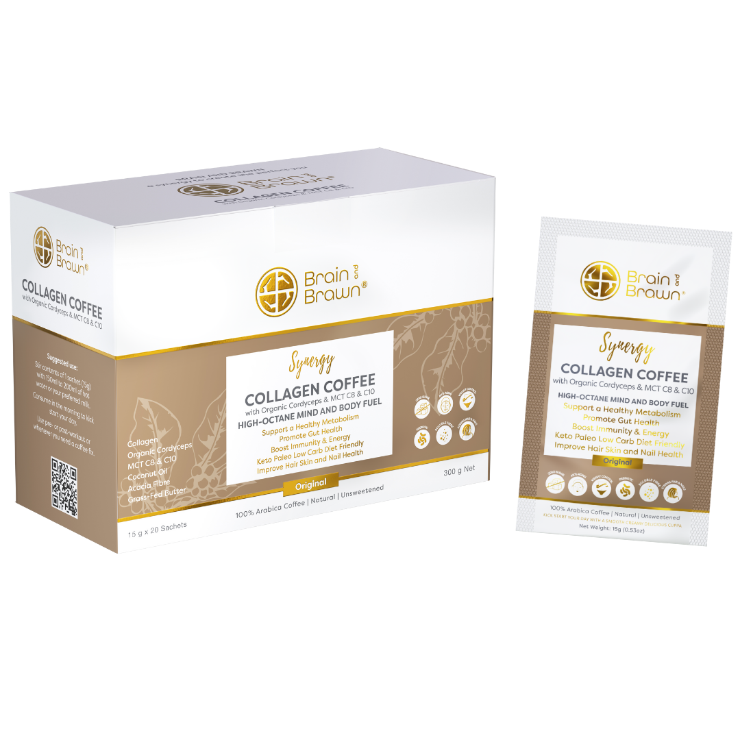  Collagen Coffee (Synergy) with Organic Cordyceps & MCT C8 & C10 