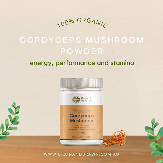 Organic Cordyceps Mushroom Powder 200g - Cordyceps Militaris