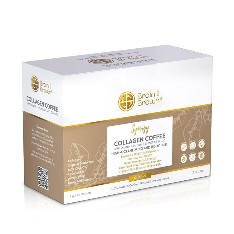 Synergy Collagen Coffee with Organic Cordyceps & MCT C8 & C10 300g