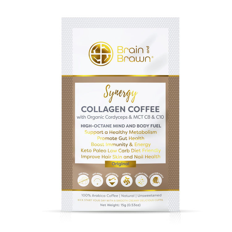  Collagen Coffee (Synergy) with Organic Cordyceps & MCT C8 & C10 